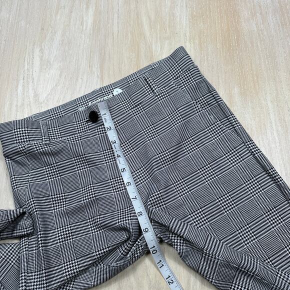 Betabrand Black Glen Plaid Stretch Straight Leg Pull On Dress Pants Small PETITE - Picture 6 of 12